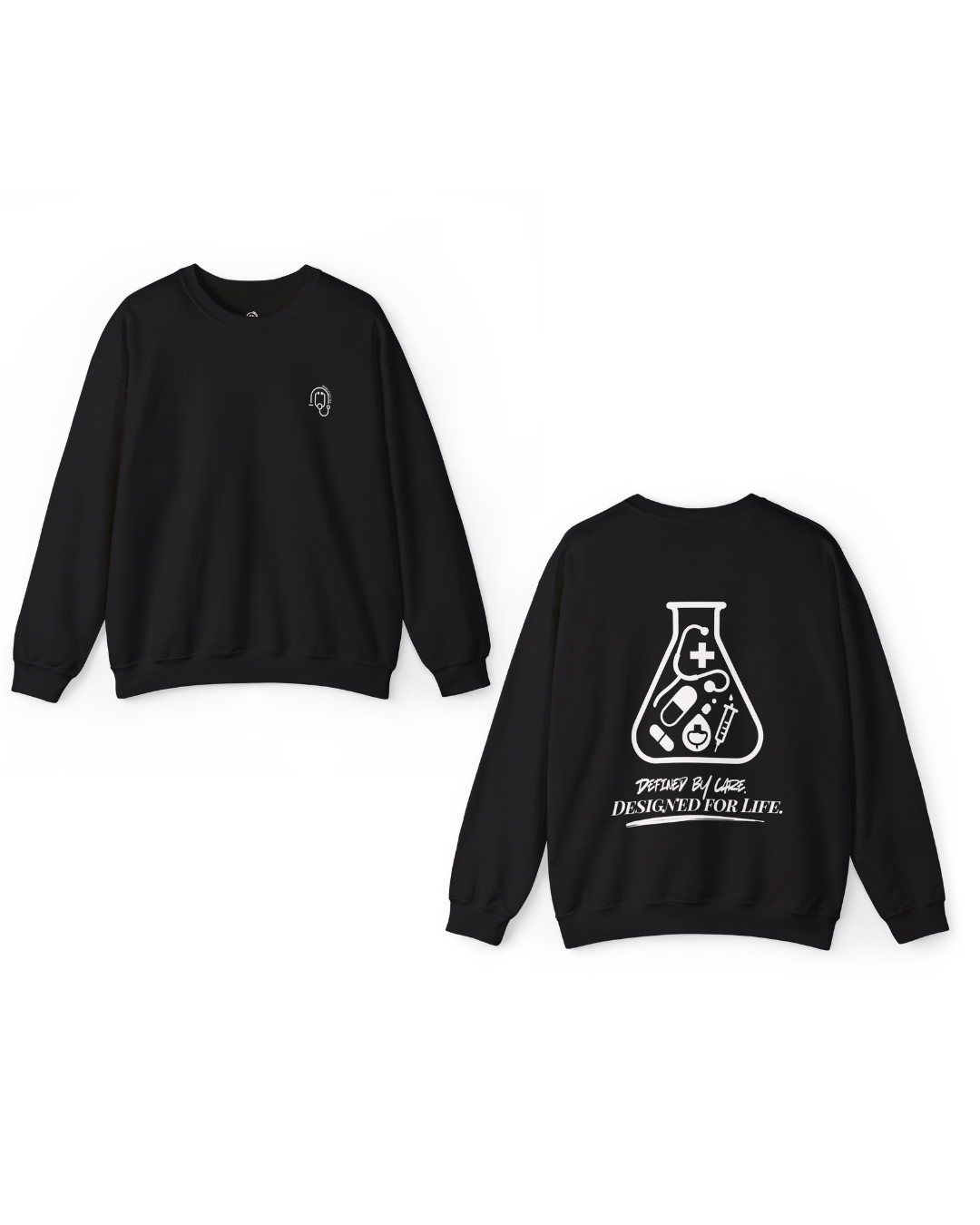 Lab Beaker Legacy Silhouette Unisex Sweater