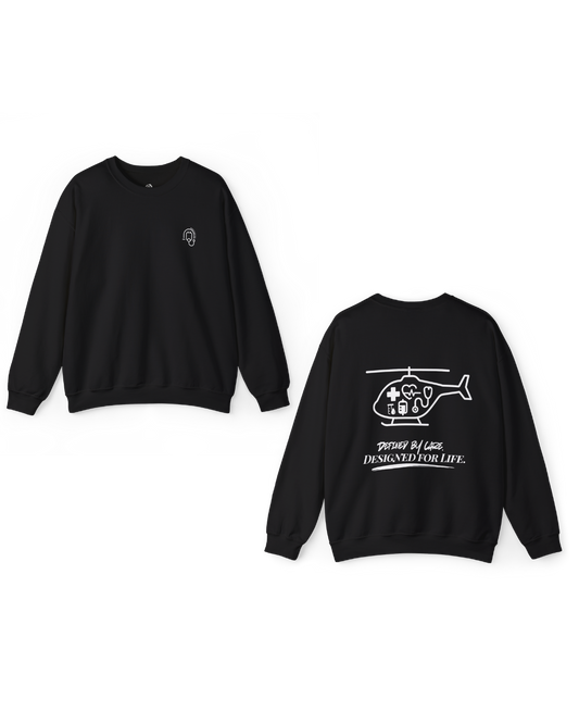Helicopter Legacy Silhouette Unisex Sweater